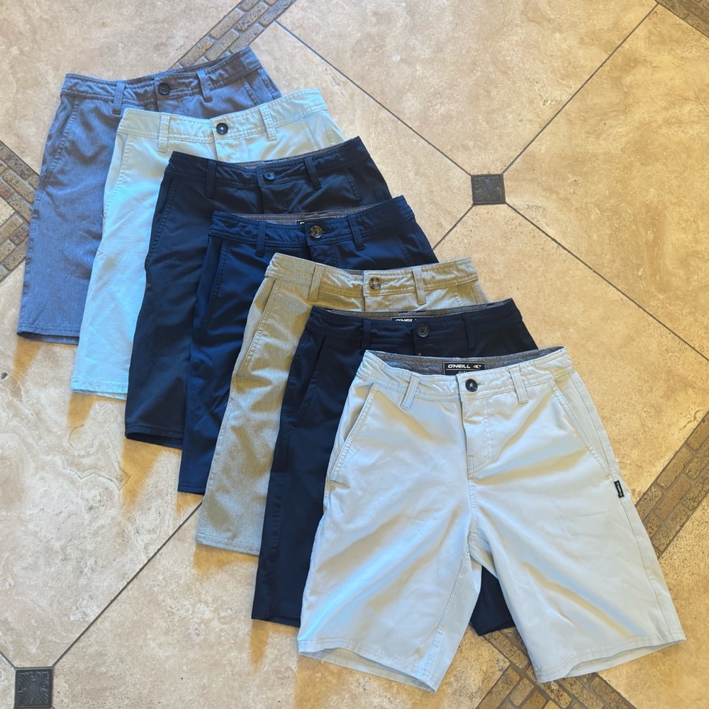 7 Pair O'Neill Boy's Hybrid Shorts